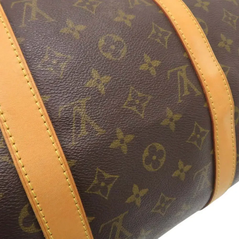 LOUIS VUITTON Brown Monogram Keepall 50 Boston Bag